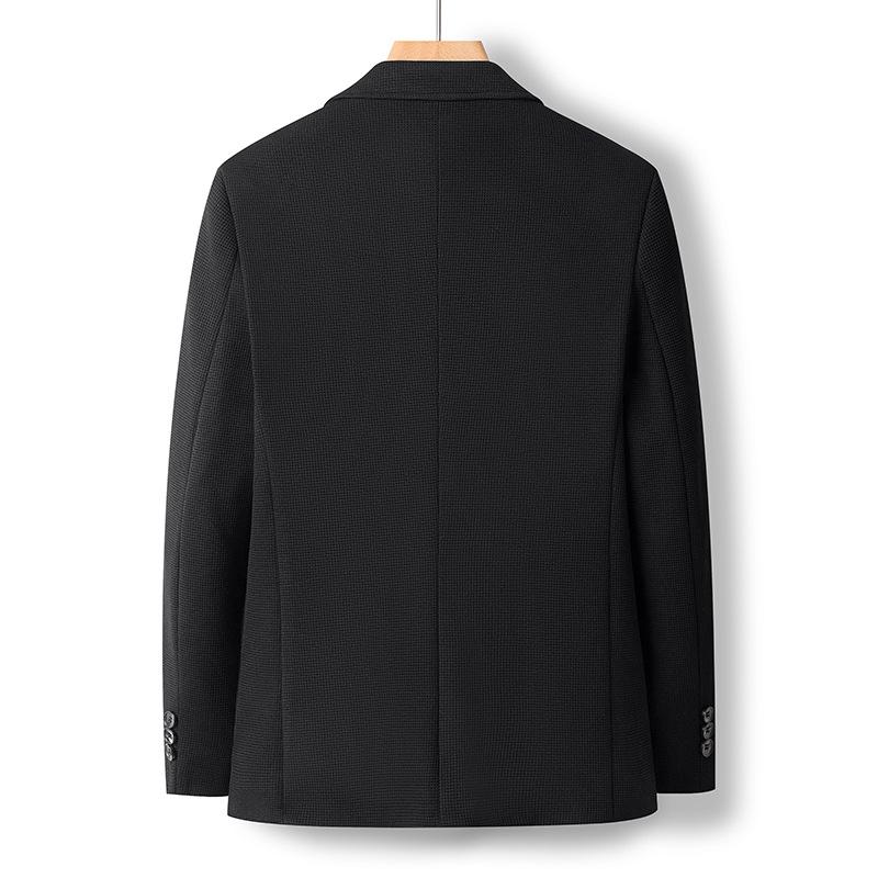 Blazer con botones de gofre de color liso para hombre 91991905X