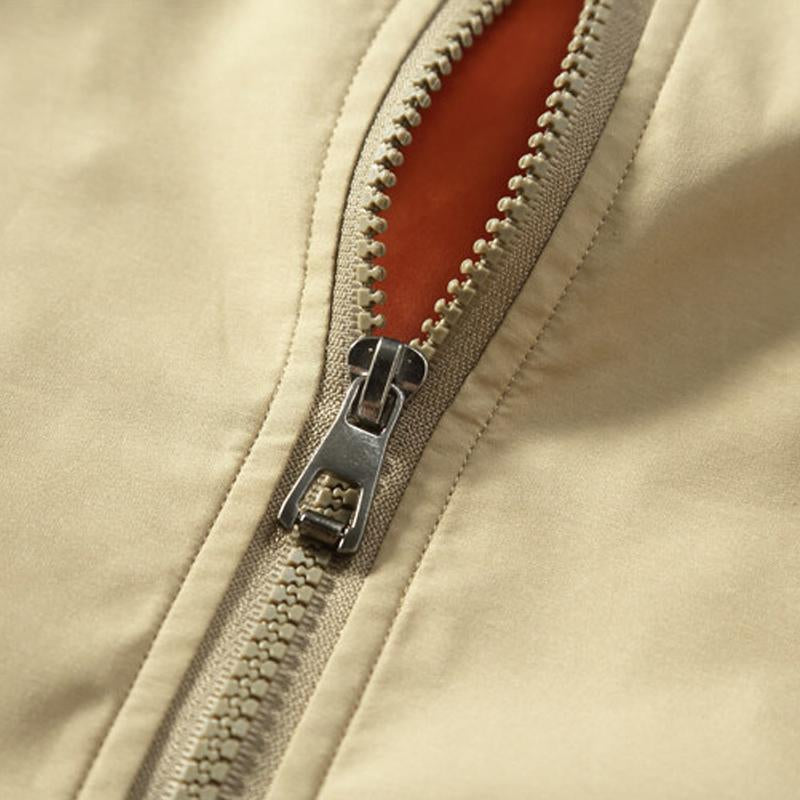 Men's Vintage Double Face Distressed Cropped Jacket 12754532U