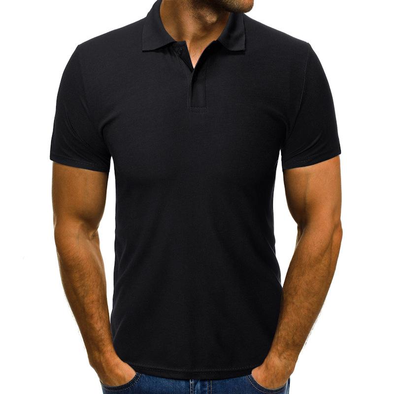 Polo de manga corta con solapa lisa para hombre 80301954Z