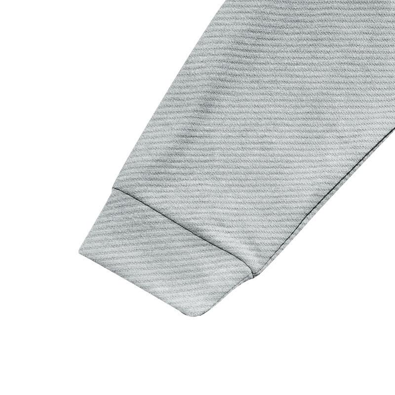 Giacca camicia a maniche lunghe monopetto con risvolto in twill casual da uomo 81404977M