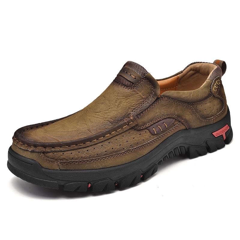 Scarpe slip-on retrò da uomo taglie forti 85081989TO