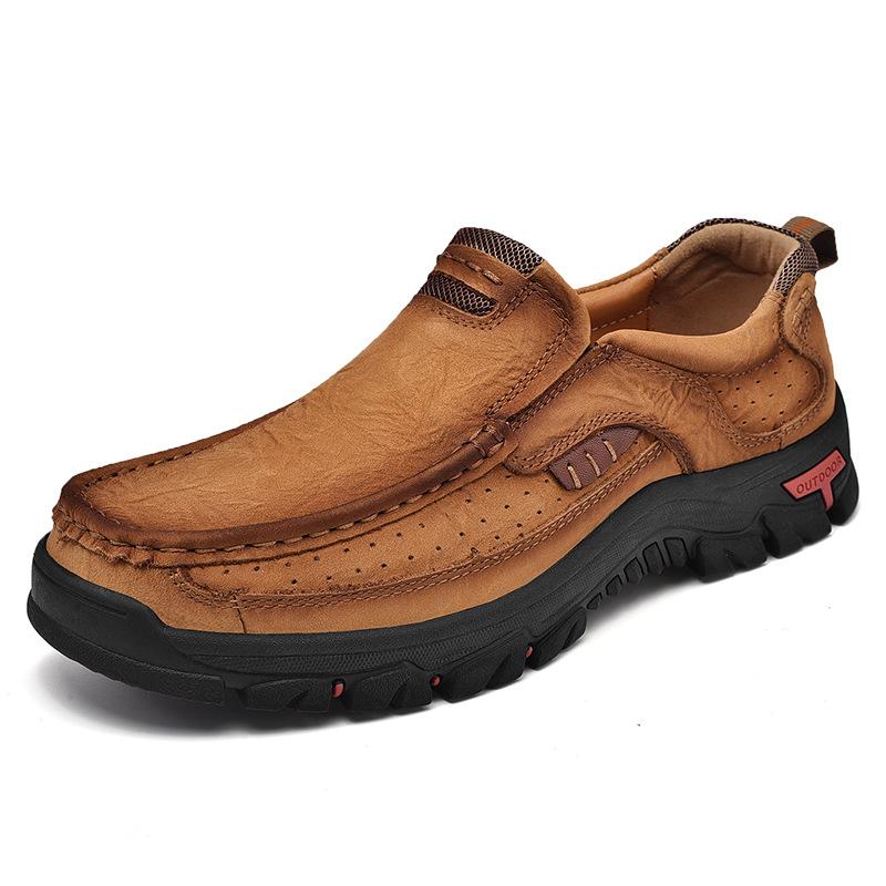 Scarpe slip-on retrò da uomo taglie forti 85081989TO