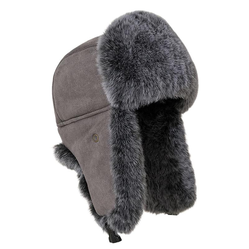 Cappello da uomo antivento e antifreddo con protezione per le orecchie in velluto e spesso 94047823U