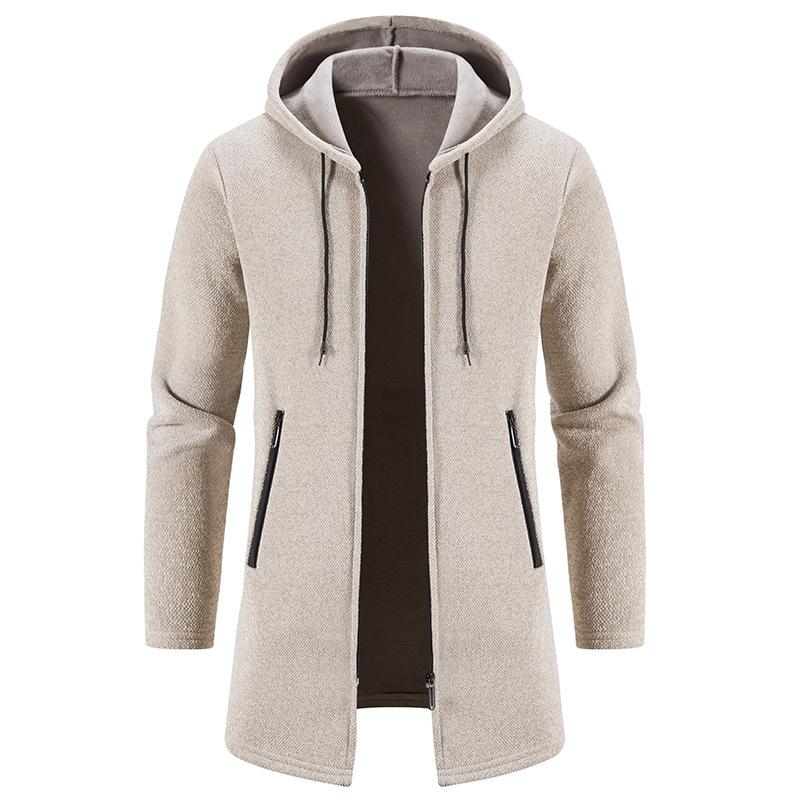 Cardigan lavorato a maglia in pile ciniglia tinta unita da uomo 89853771U