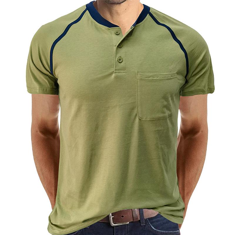 T-shirt a maniche corte da uomo in tinta unita, modello Raglan 74147452Y