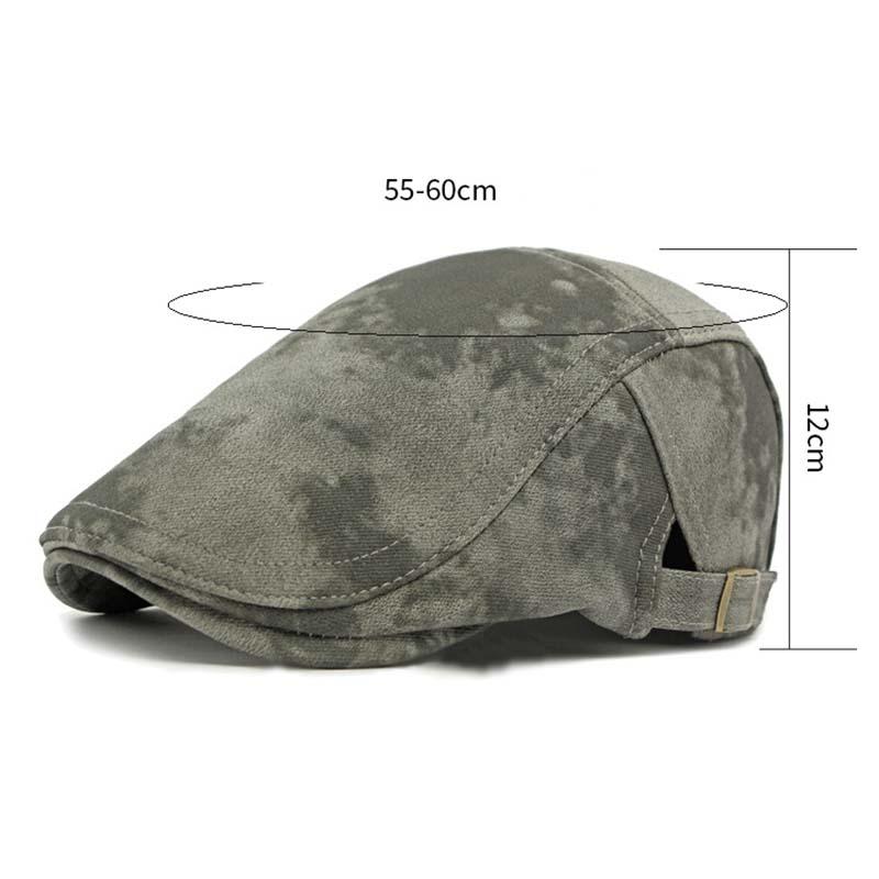 Cappello basco retrò britannico da uomo con motivo tie-dye 48833156K