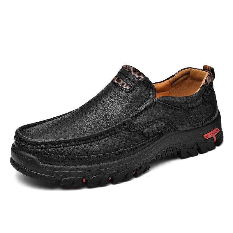 Scarpe slip-on retrò da uomo taglie forti 85081989TO
