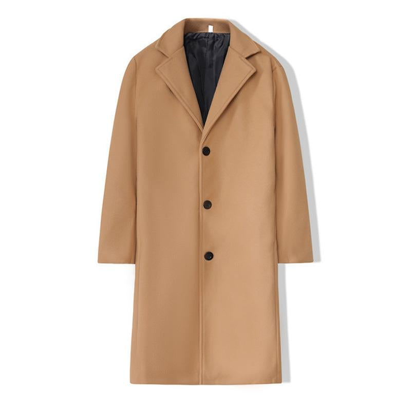 Gabardina larga ajustada estilo británico para hombre 45391039X