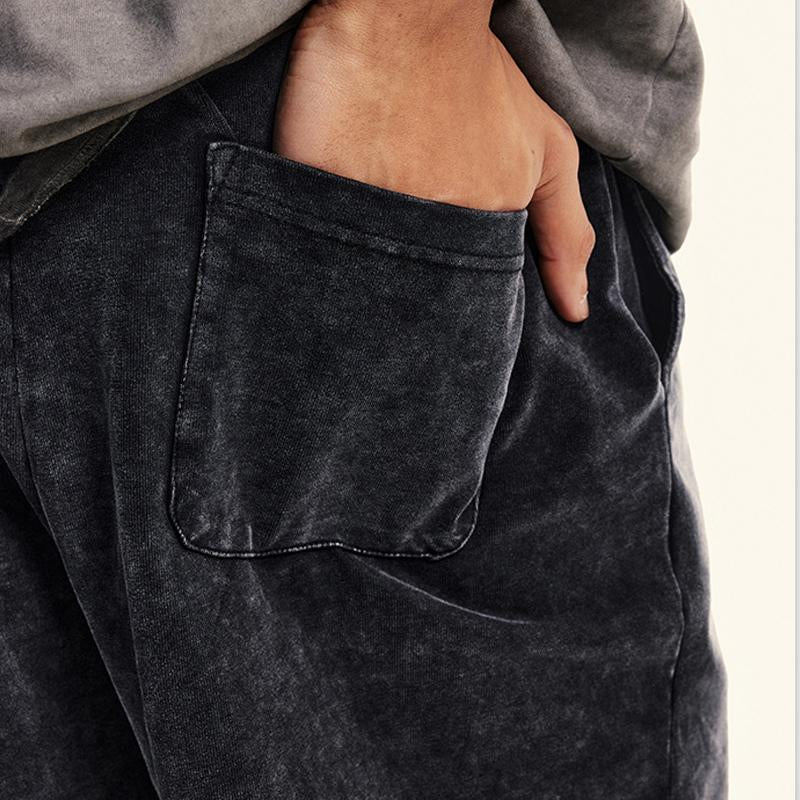 Men's Washed Vintage Sports Shorts 34725134Y