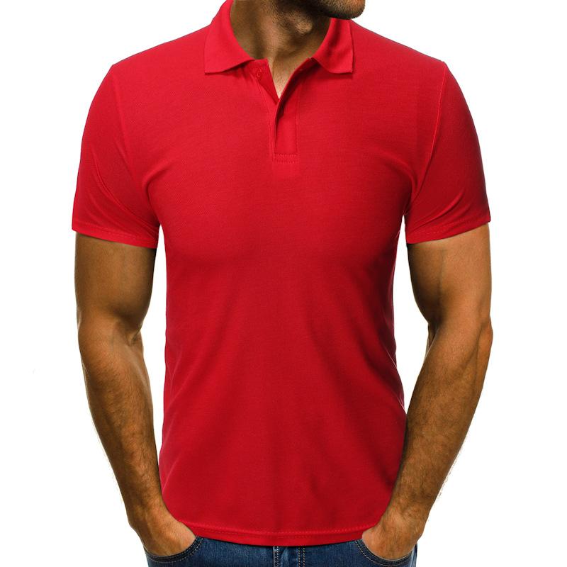 Polo de manga corta con solapa lisa para hombre 80301954Z