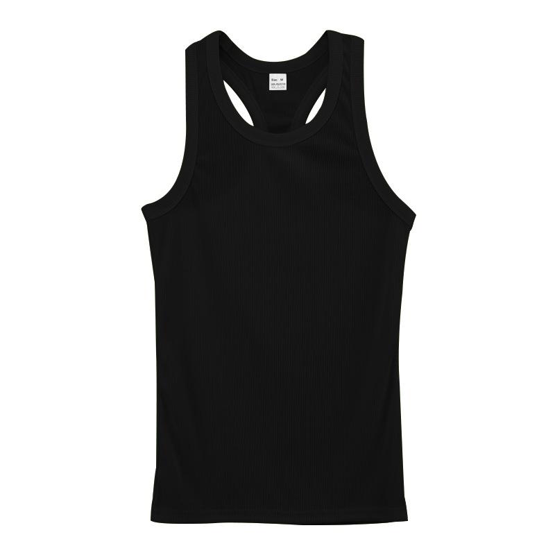 Men's Solid Color Round Neck Sleeveless Tank Top 33174109Z