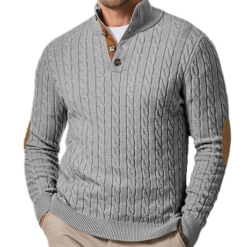 Long Sleeve Knit Sweater for Men