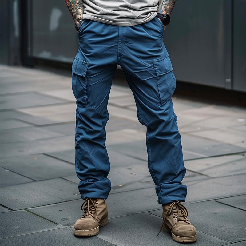 Men's Vintage Casual Lumberjack Cargo Pants 54405864TO