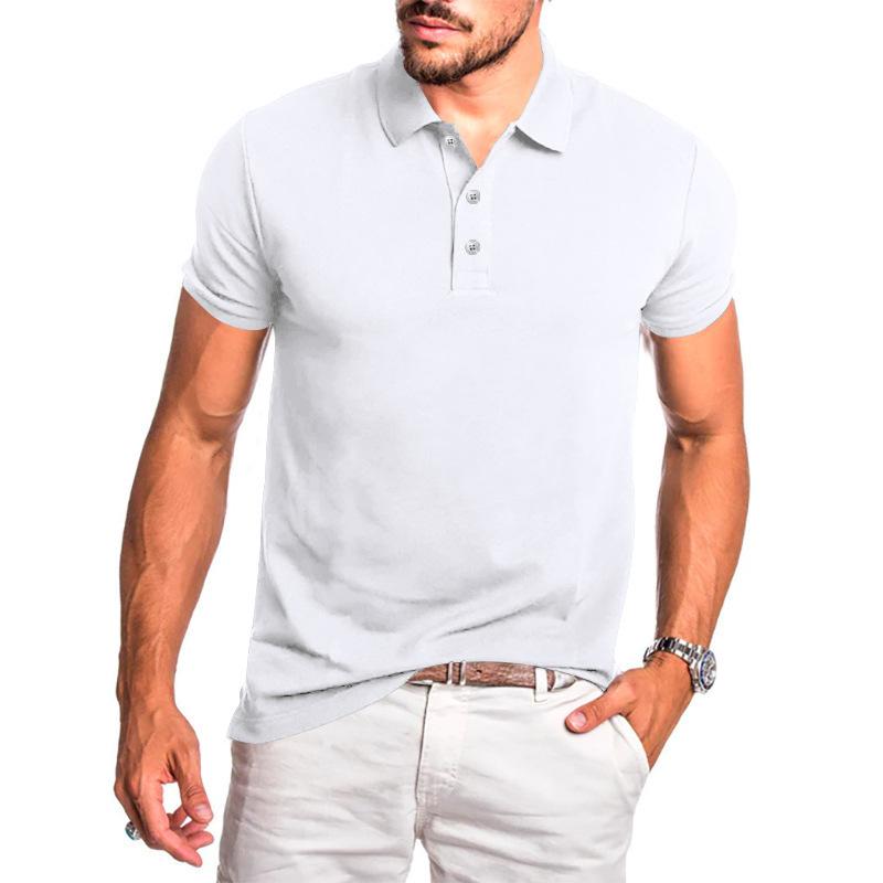 Polo de manga corta con solapa lisa para hombre 36735197Z