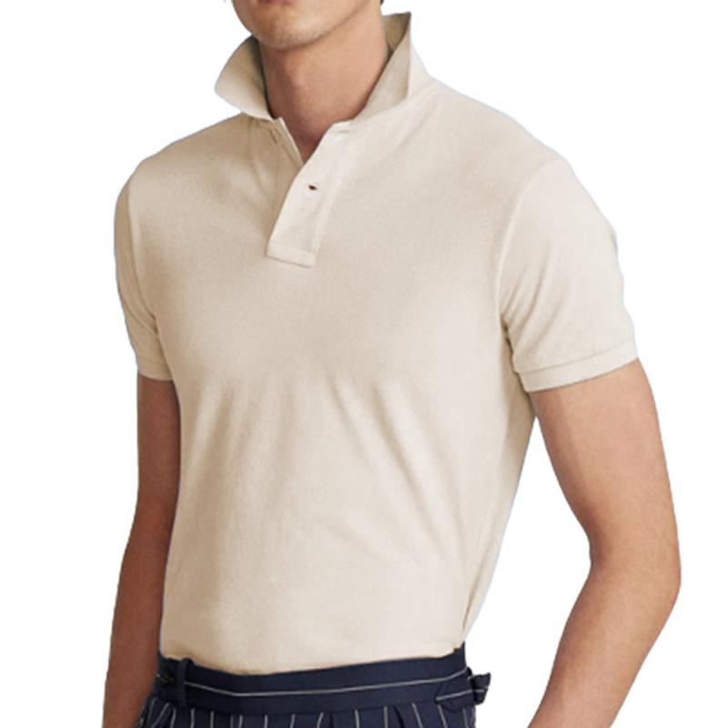 Polo de manga corta ajustado y liso para hombre 55059747Z