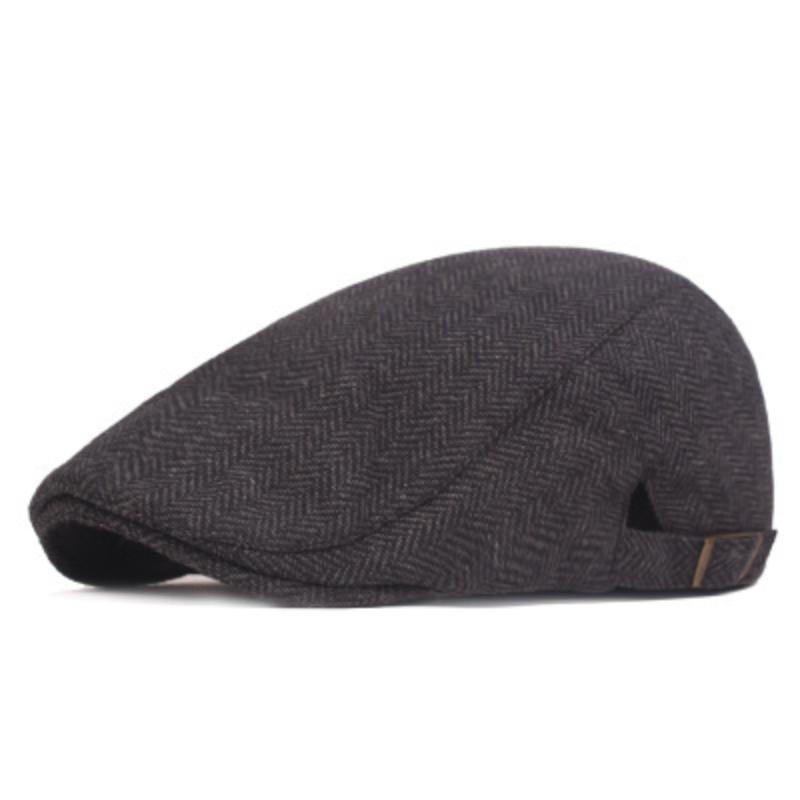 Berretto a spina di pesce casual vintage da uomo 83306898TO
