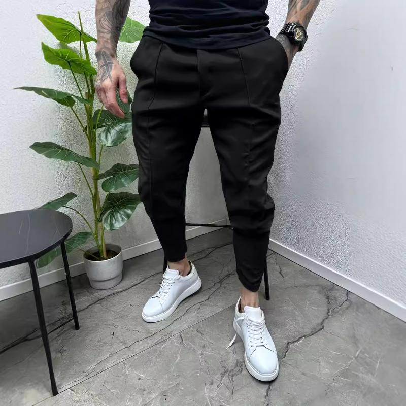 Lässige, einfarbige Hose mit Kordelzug für Herren 16640430Y
