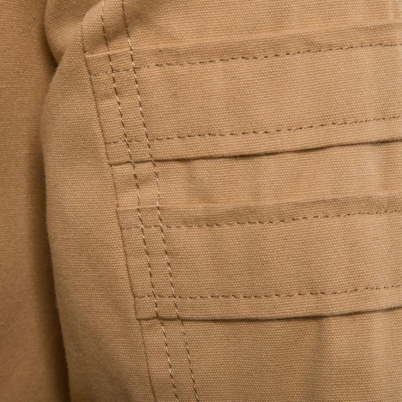 Chaqueta cargo informal de algodón lavado con capucha y corte ajustado para hombre 77422336M