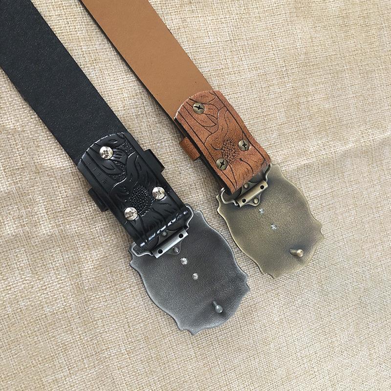 Ceinture classique vintage style cowboy western pour homme 76313607K