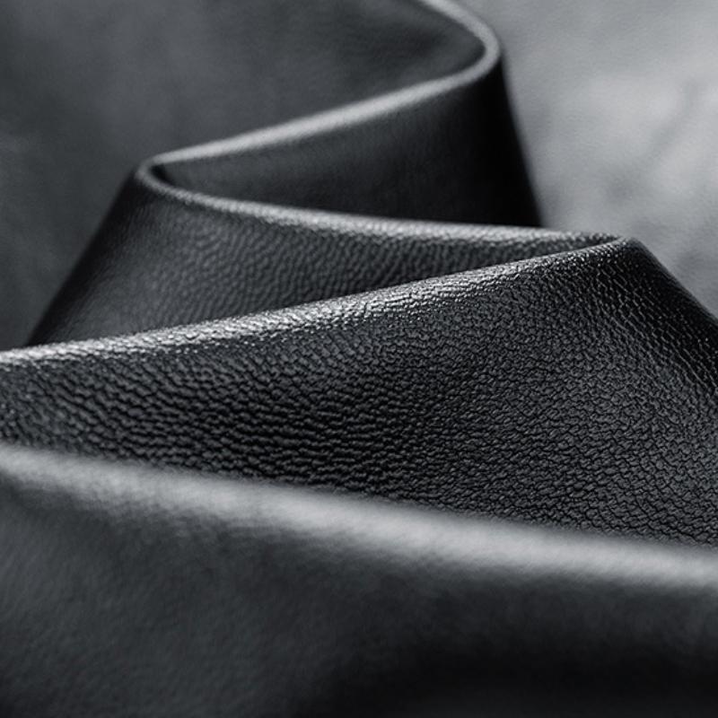 Chaqueta clásica informal de cuero con solapa para hombre 19775422F