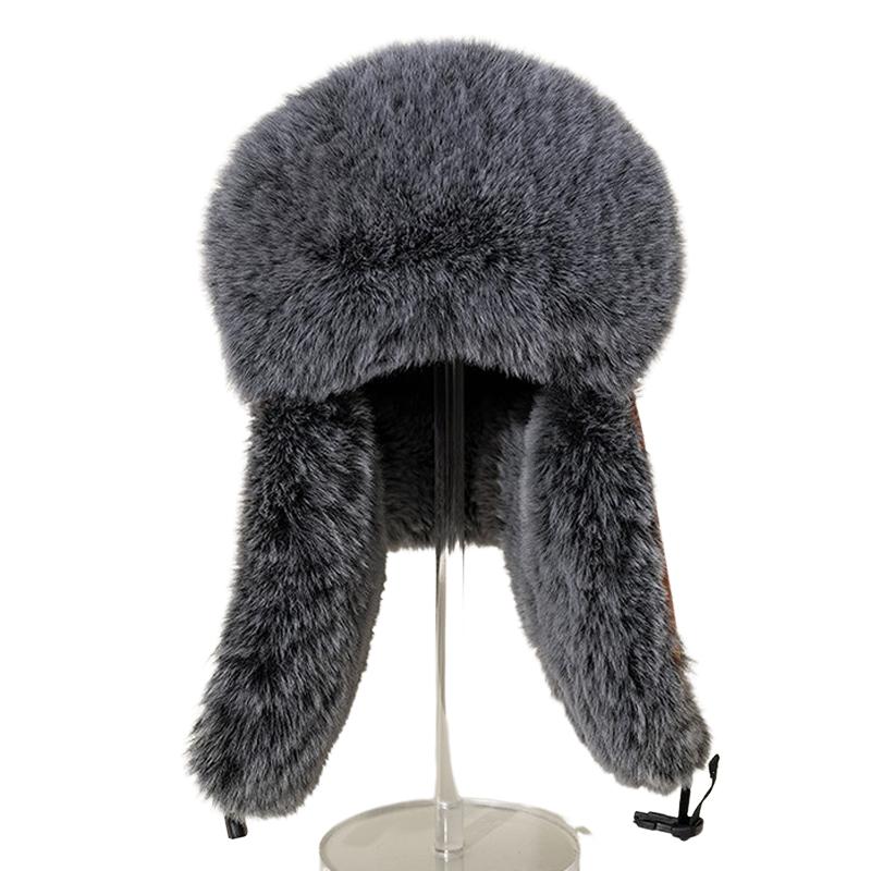 Cappello da uomo antivento e antifreddo con protezione per le orecchie in velluto e spesso 94047823U