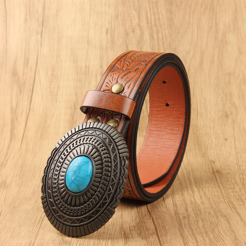 Ceinture classique vintage style cowboy western pour homme 76313607K