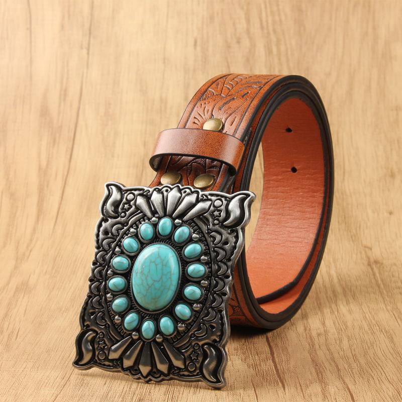 Ceinture classique vintage style cowboy western pour homme 76313607K
