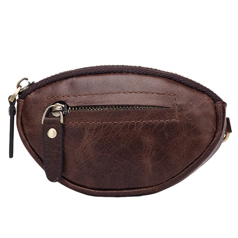 Portefeuille à fermeture éclair classique en cuir de vache pour hommes 08486347K