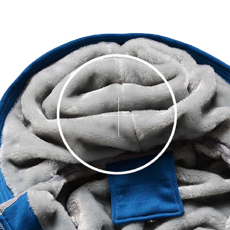 Chaqueta informal con capucha de polar para hombre 64758413F