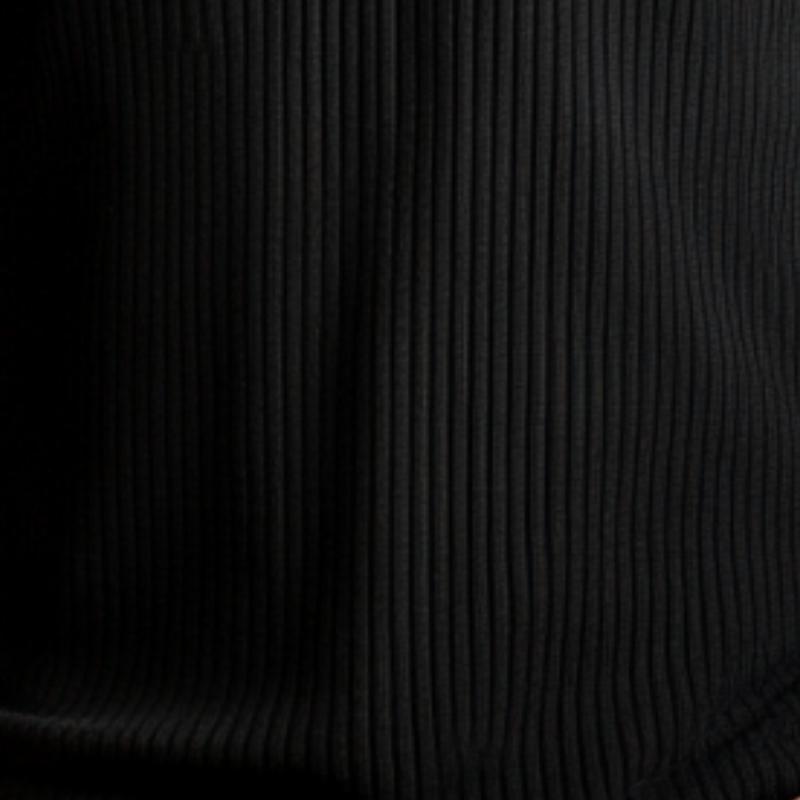 Herre Casual Rib Stripe Henley Neck Slim Fit Langermet T-skjorte 75306283M