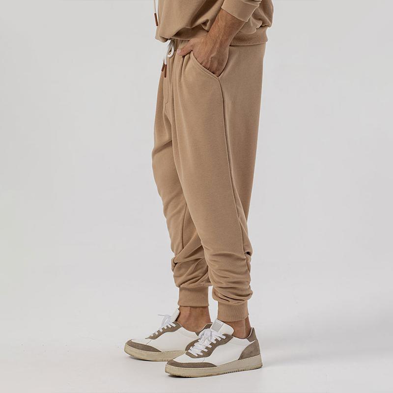 Pantalones deportivos casuales de cintura elástica y holgados de color sólido para hombre 49308794Z