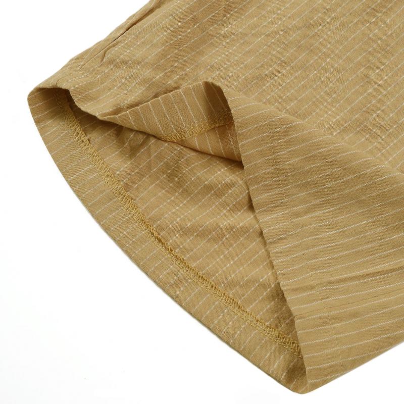 Short décontracté à rayures multi-poches pour homme (sans ceinture) 81384944Z