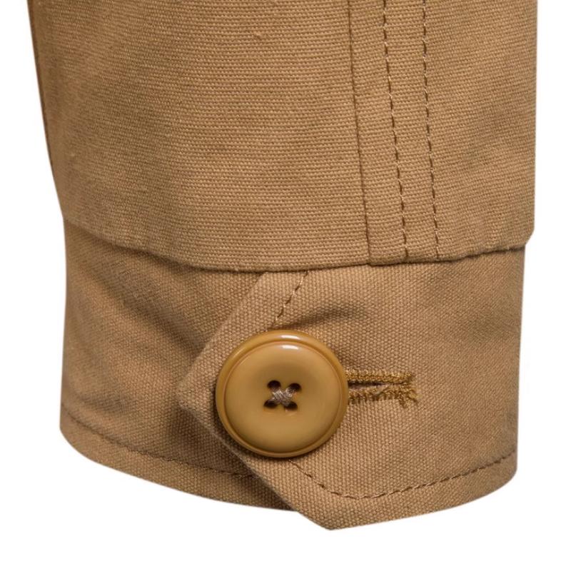 Chaqueta cargo informal de algodón lavado con capucha y corte ajustado para hombre 77422336M