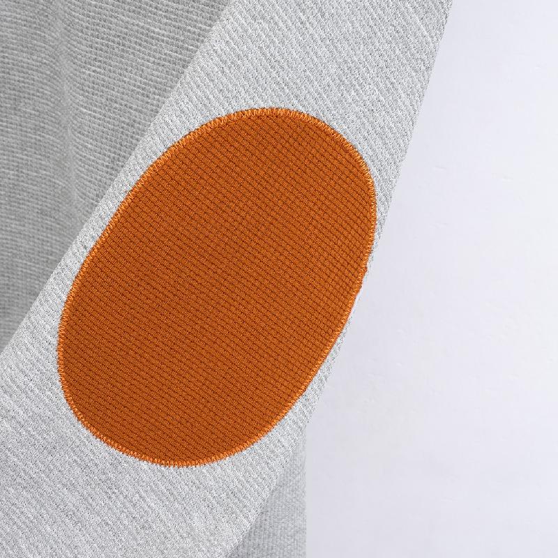 Felpa da uomo casual con colletto rialzato e motivo waffle 48501658X