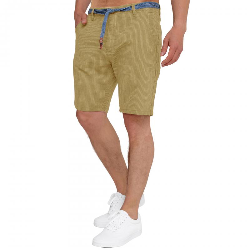 Short décontracté à rayures multi-poches pour homme (sans ceinture) 81384944Z