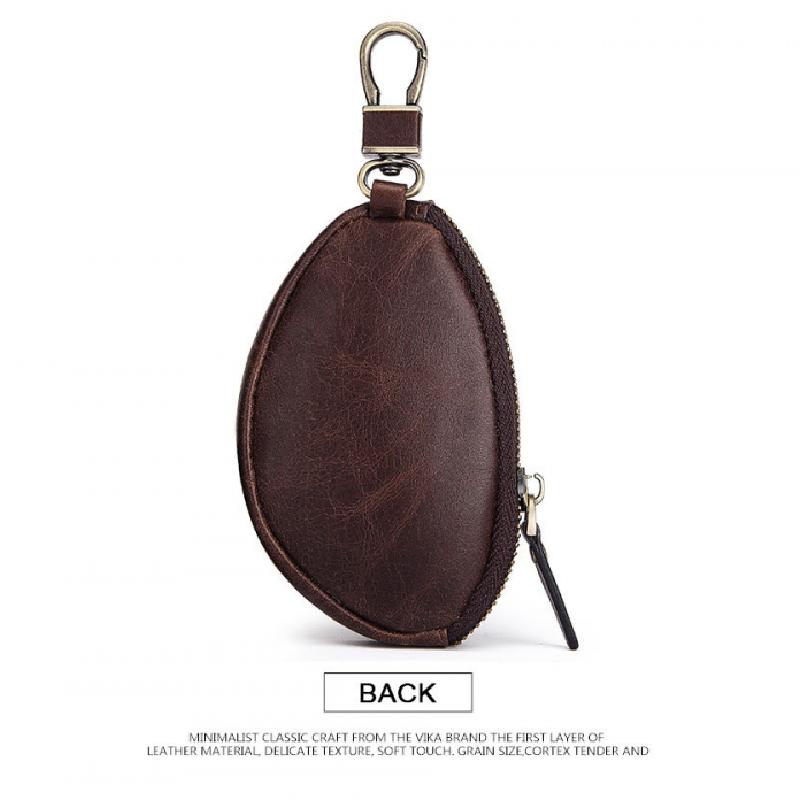 Portefeuille à fermeture éclair classique en cuir de vache pour hommes 08486347K