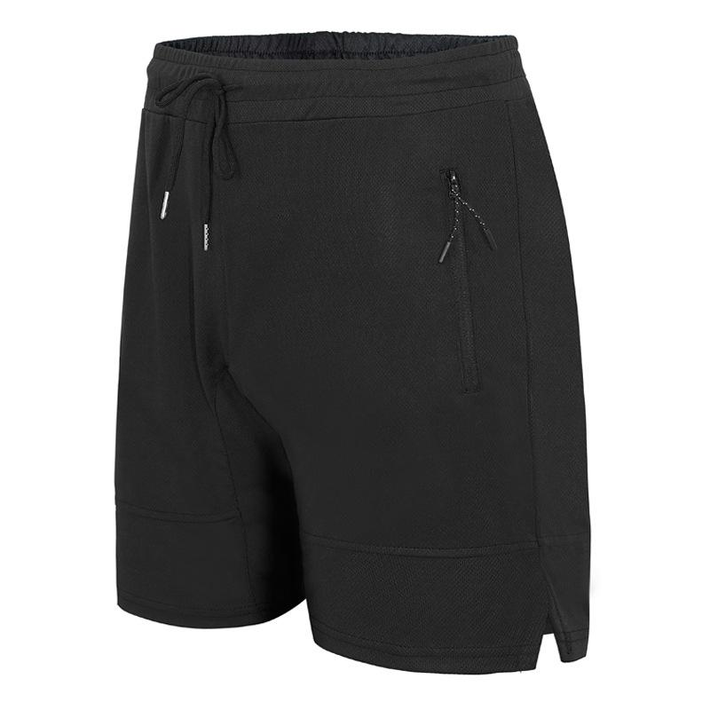 Einfarbige, schnelltrocknende, atmungsaktive Sport-Fitness-Shorts für Herren mit elastischer Taille 32298249Z