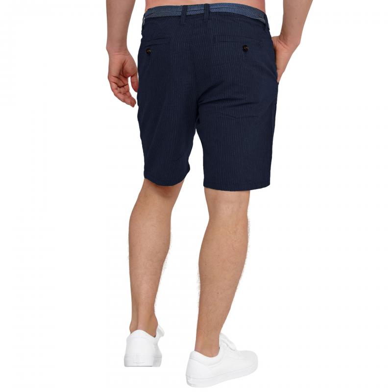 Short décontracté à rayures multi-poches pour homme (sans ceinture) 81384944Z