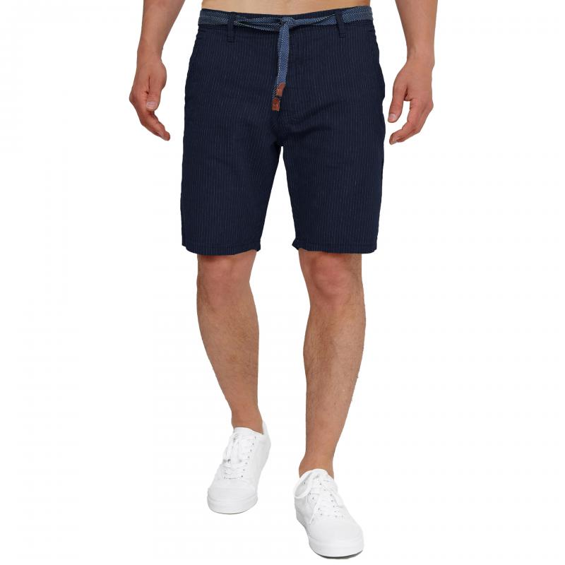 Short décontracté à rayures multi-poches pour homme (sans ceinture) 81384944Z