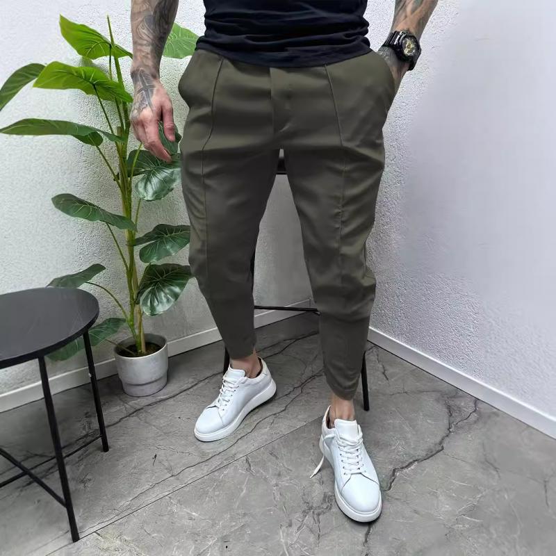 Lässige, einfarbige Hose mit Kordelzug für Herren 16640430Y