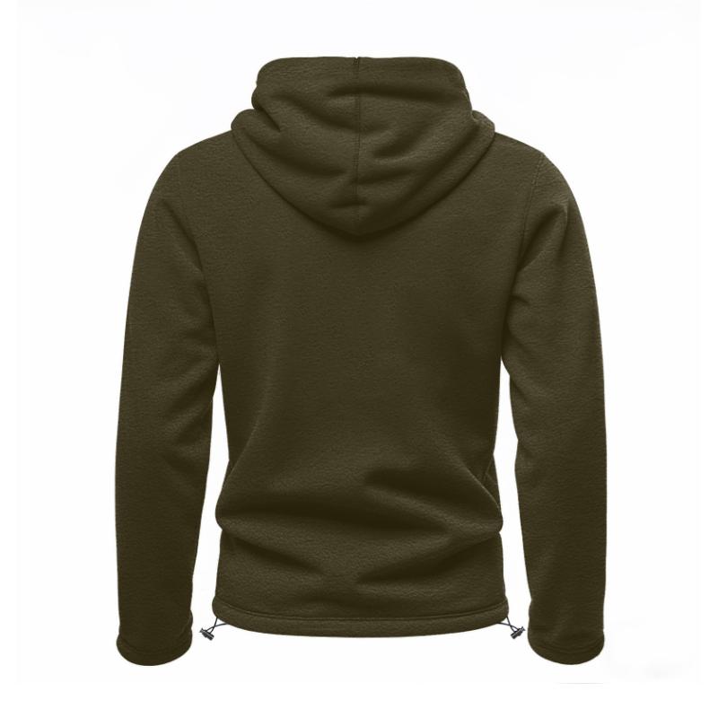 Felpa con cappuccio a maniche lunghe in pile polare casual da uomo per esterni 67603515M