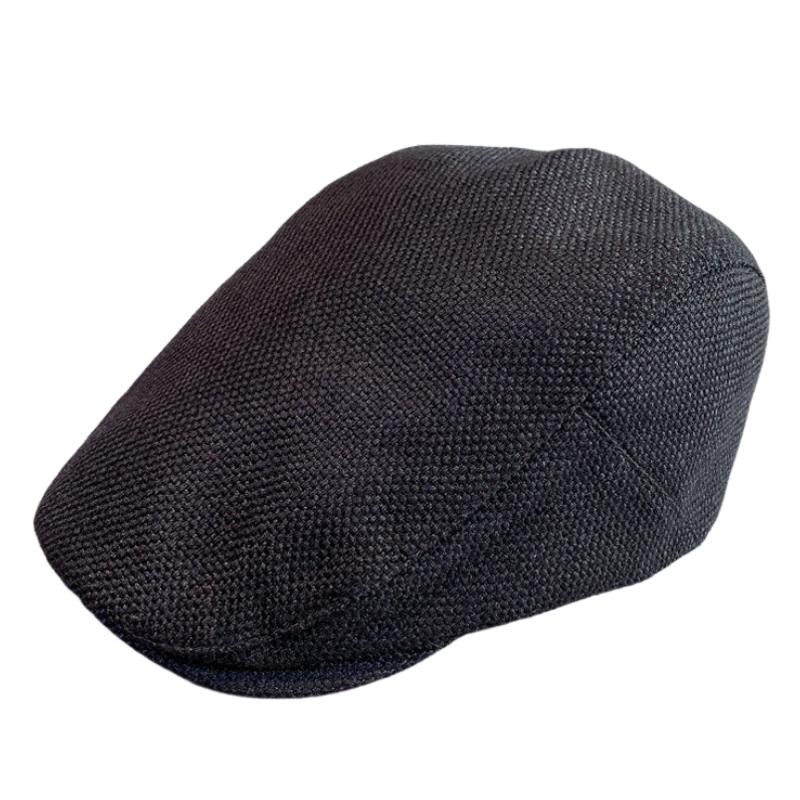 Berretto vintage da uomo in cotone e lino davanti 60758421M