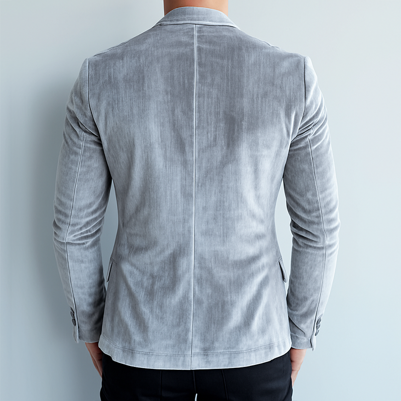 Men's Vintage Casual Velvet Blazer MTA1629H1TO