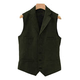Mens Classic Suit Vest 15824060M Army Green / S Vests