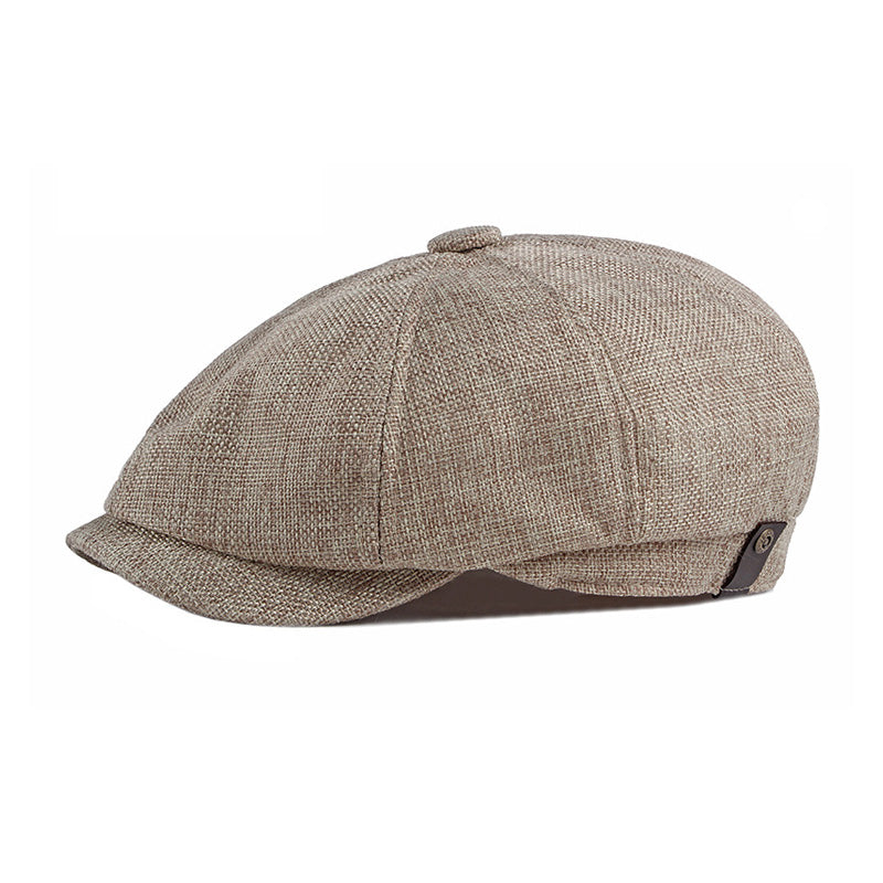 Dünnes, atmungsaktives Retro-Casual-Barett für Herren 05351369M