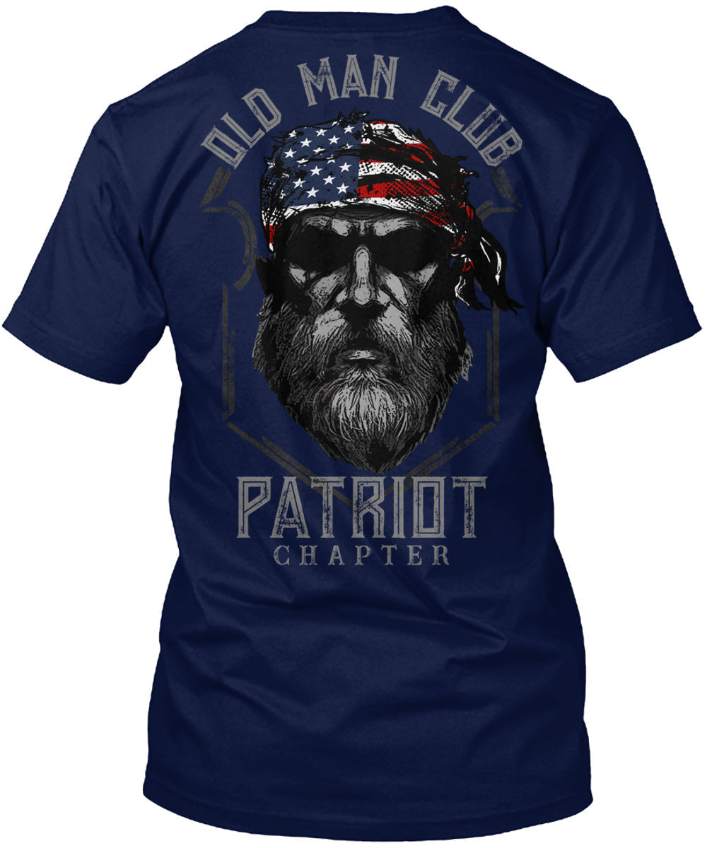 Old Man Club: Patriot T-Shirt / Navy S Shirts & Tops