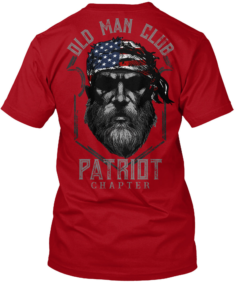Old Man Club: Patriot T-Shirt / Red S Shirts & Tops
