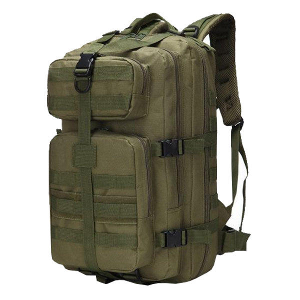 Outdoor Large Capacity Multifunctional Canvas Backpack Army Green Bag