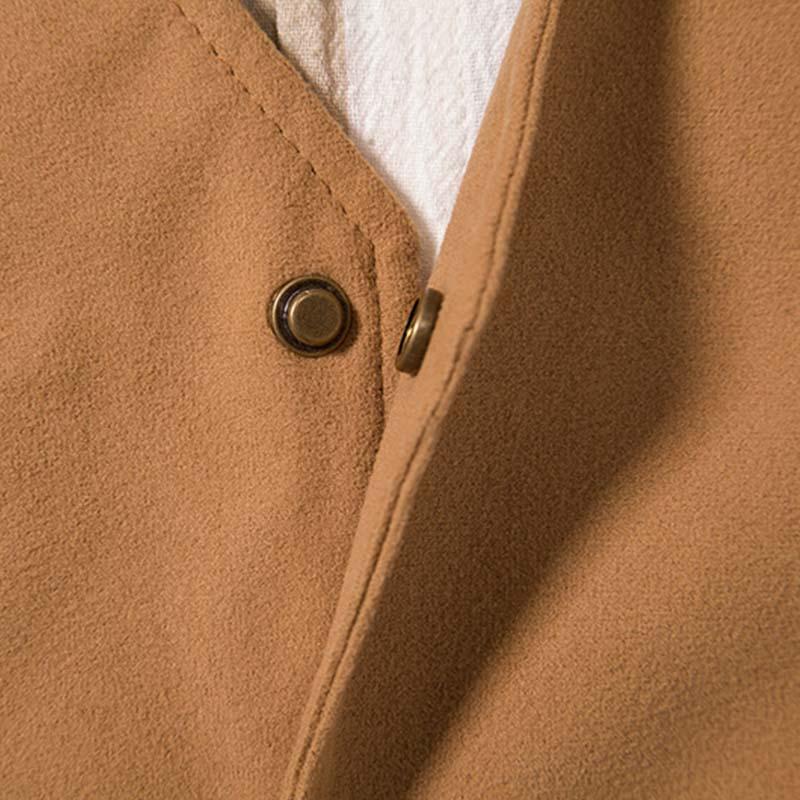 Gilet vintage slim à col en V et boutonnage simple pour homme 49764843M (chemise exclue)