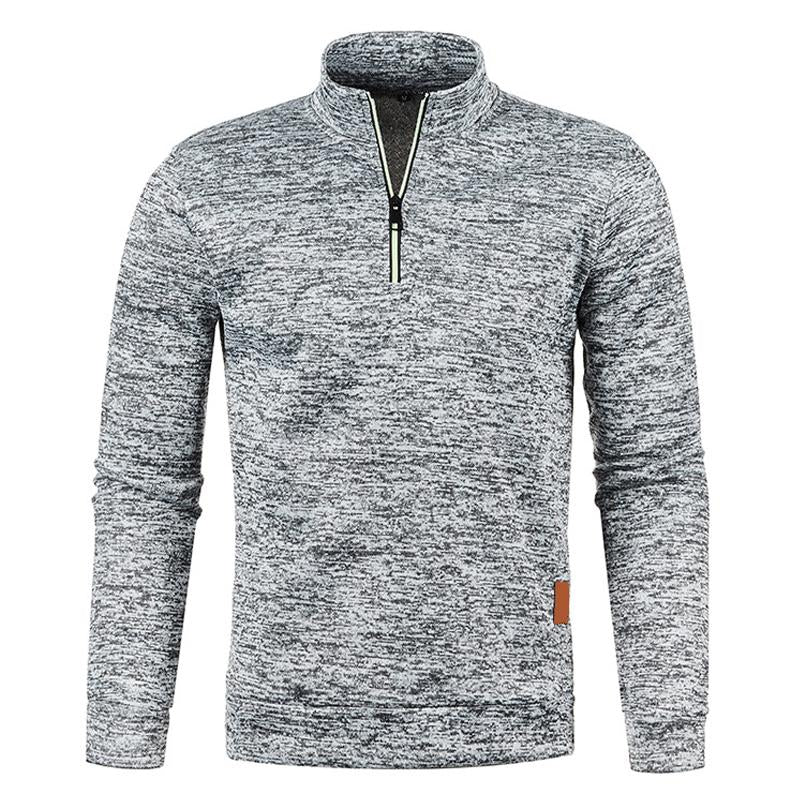 Herren-Pullover mit Ausschnitt und Reißverschluss, Strick-Unterhemd 79098087X